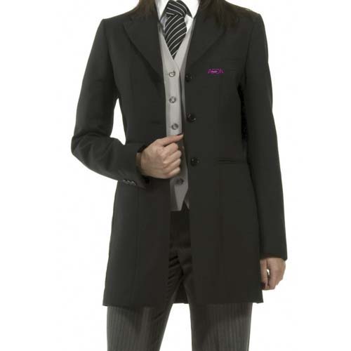 dark grey receptionist uniform coat